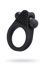 Inel vibrant pentru penis A Toys BRID din silicon, negru