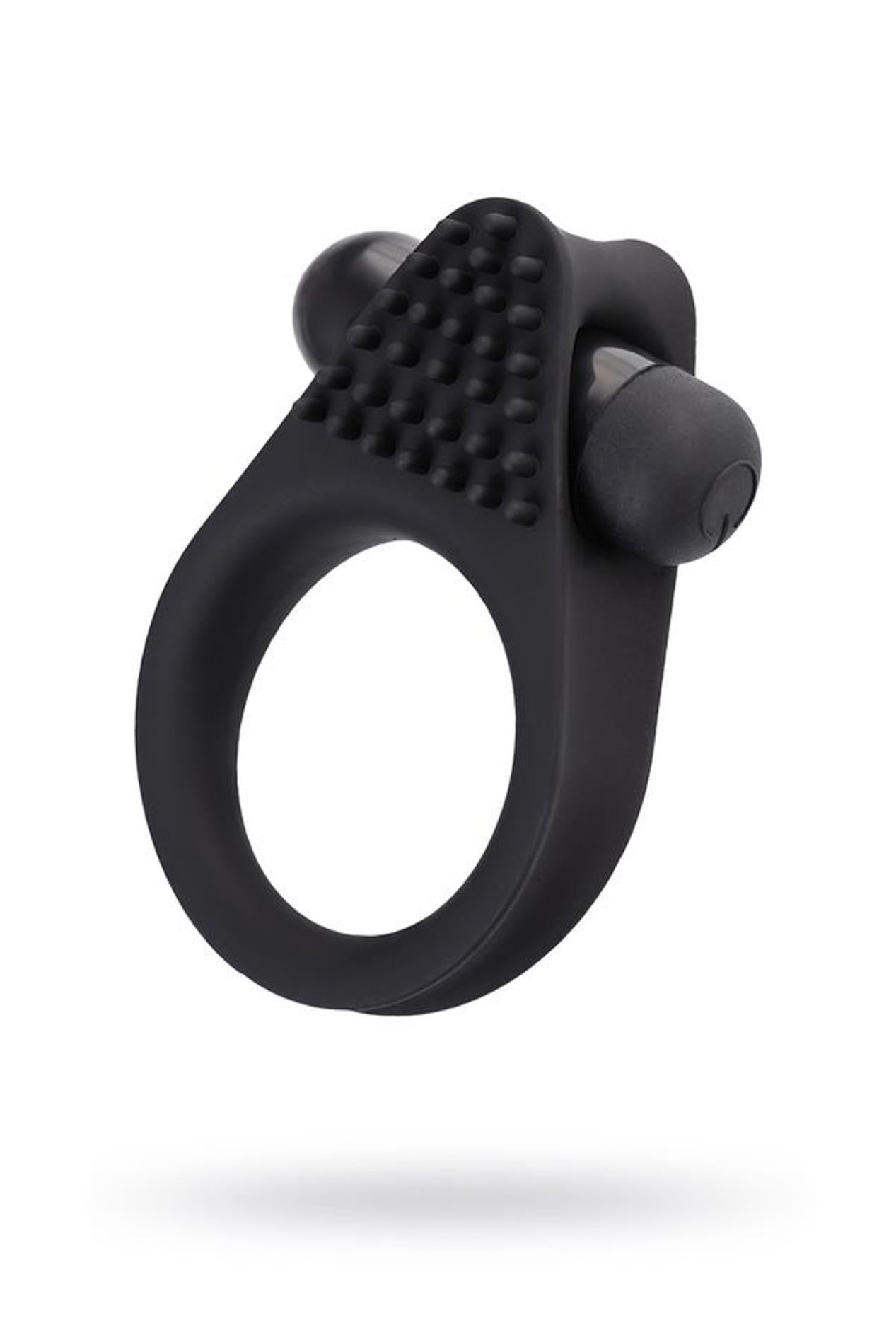 Inel vibrant pentru penis A Toys BRID din silicon, negru