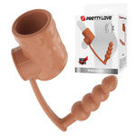 Plug anal impermeabil Pretty Love Rilley TPE cu inel