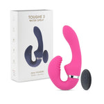 Vibrator dual pentru punct G din silicon seria B TOUGHE 3 cu telecomandă