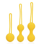 Set de bile Kegel Loveline Galbene