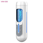 Masturbator vibrant Leten A380, alb, USB, 31 cm