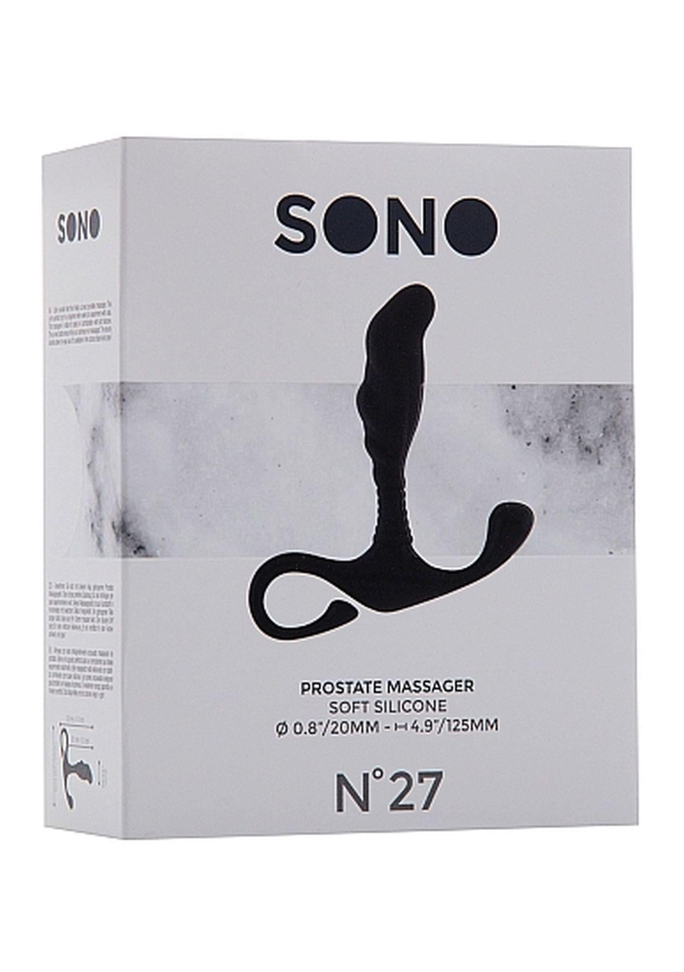 Sono No.27 Masaj de prostată Silicon ABS Negru
