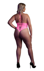 Body Ouch! Neon UV cu croială înaltă XL/XXXXL