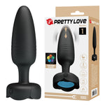 Plug anal vibrant Pretty Love Tarion din silicon cu LED, 10 moduri