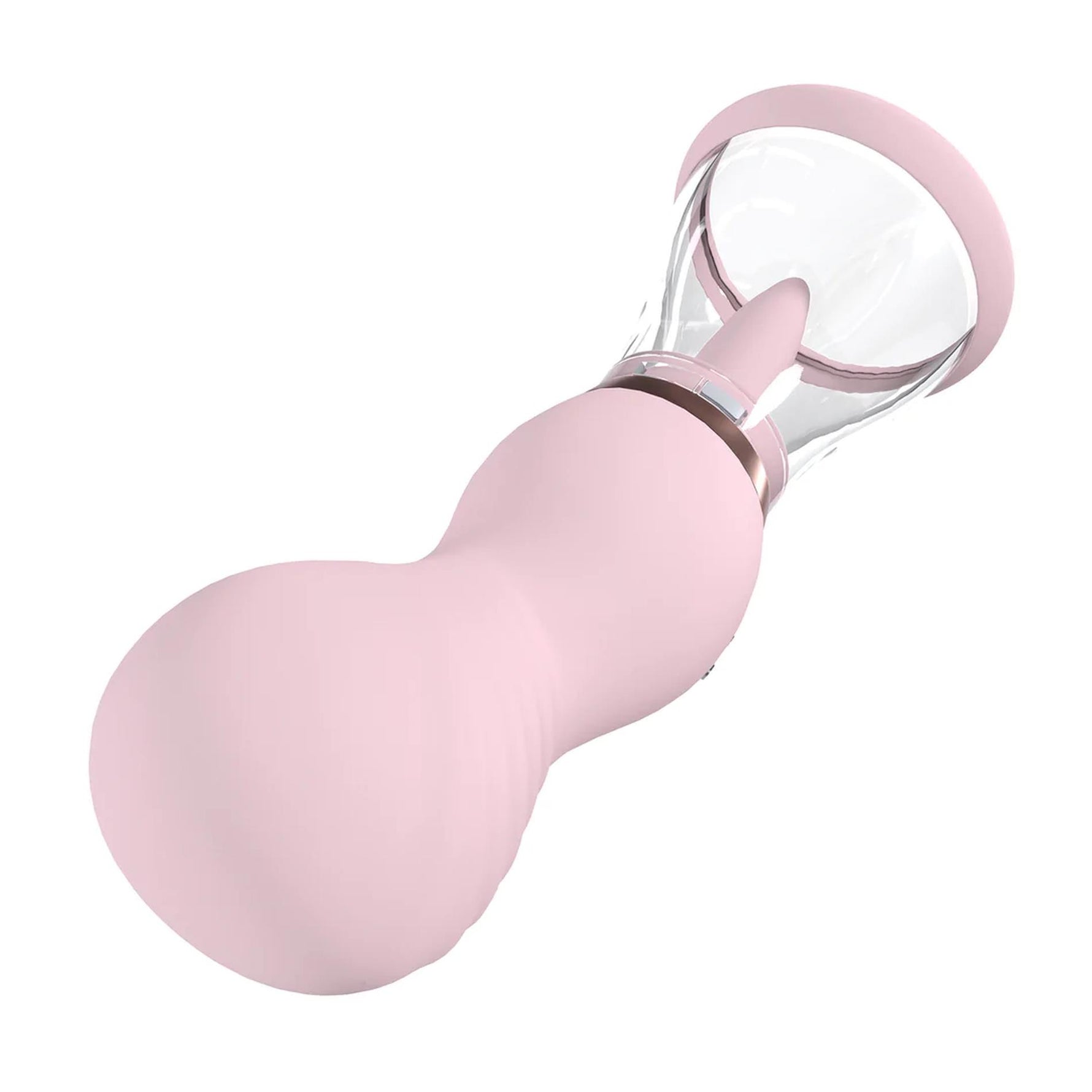 Pompă de sân și vulvă Sensual Pumped reîncărcabilă, roz