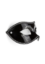 Mască erotică Cocktail Ouch! Neagră din PVC
