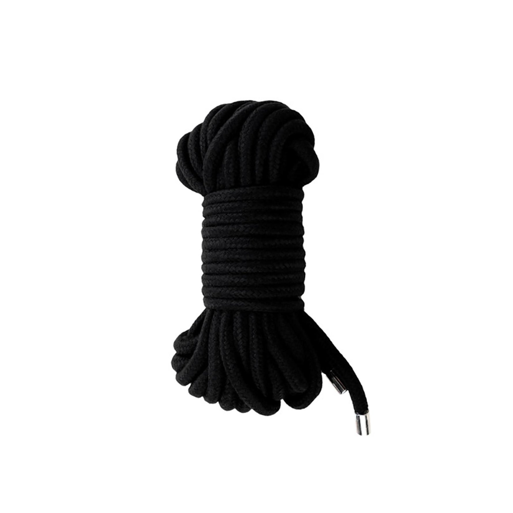 Frânghie de bondage din bumbac fantezie, neagră, 10 m