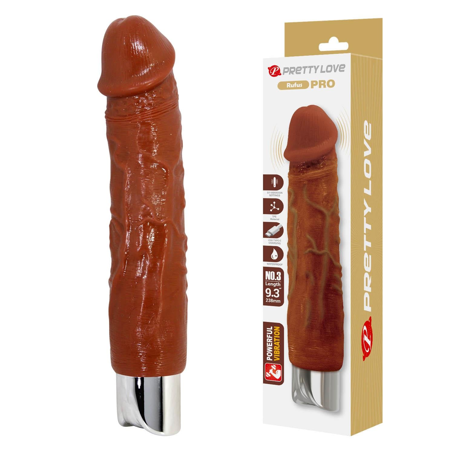 Vibrator realist impermeabil Pretty Love Rufus Pro USB