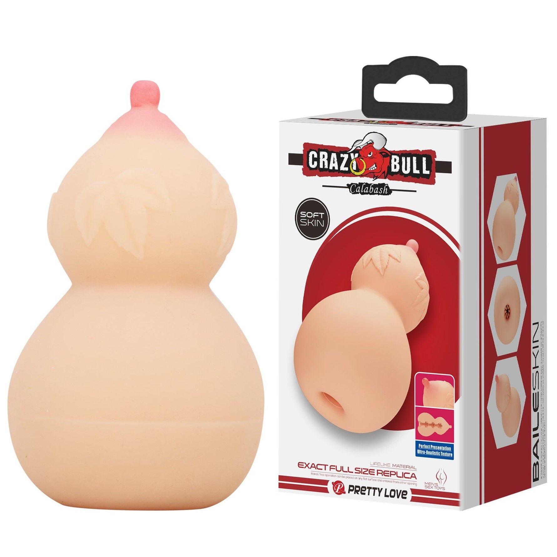 Masturbator Crazy Bull Calabash cu sâni striați
