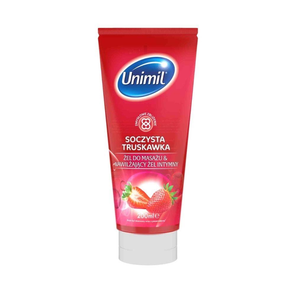 Gel de masaj Unimil cu căpșuni 200 ml