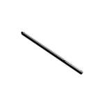 Plug de penis din oțel striat, oțel 24 cm 0,8 cm