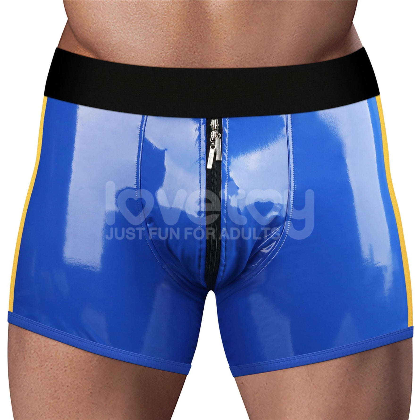 Pantaloni scurți Chic Strap-On (talie 91-99 cm) albaștri