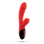 Vibrator USB Crushious Dare Dong din silicon, formă de iepuraș, 20 cm