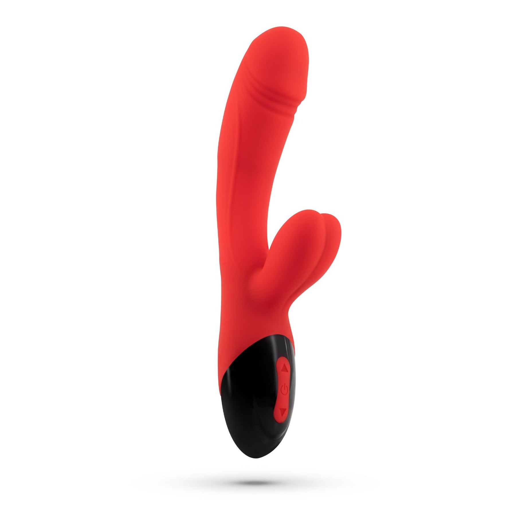 Vibrator USB Crushious Dare Dong din silicon, formă de iepuraș, 20 cm