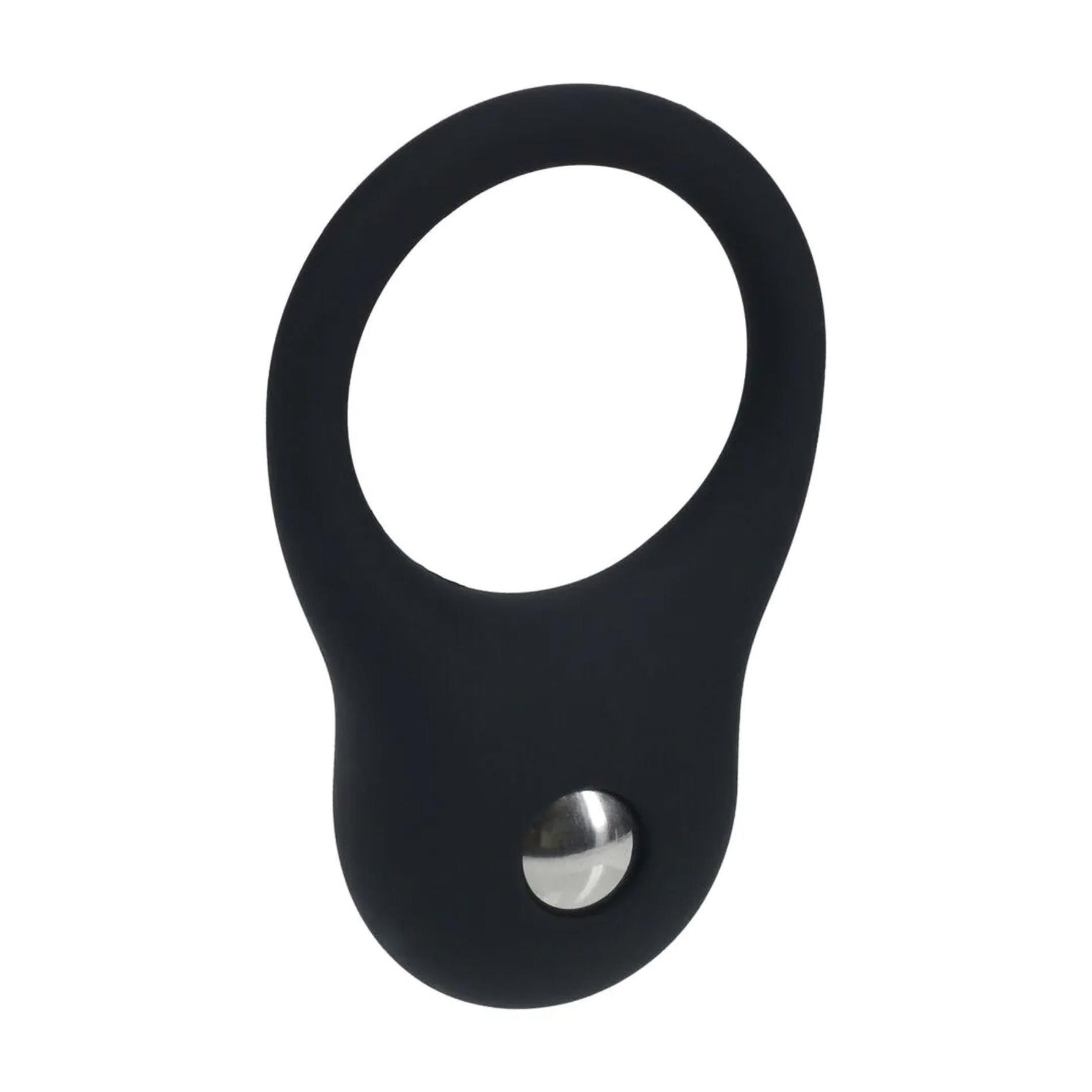 Inel de penis Levelz S din silicon cu greutăți, negru