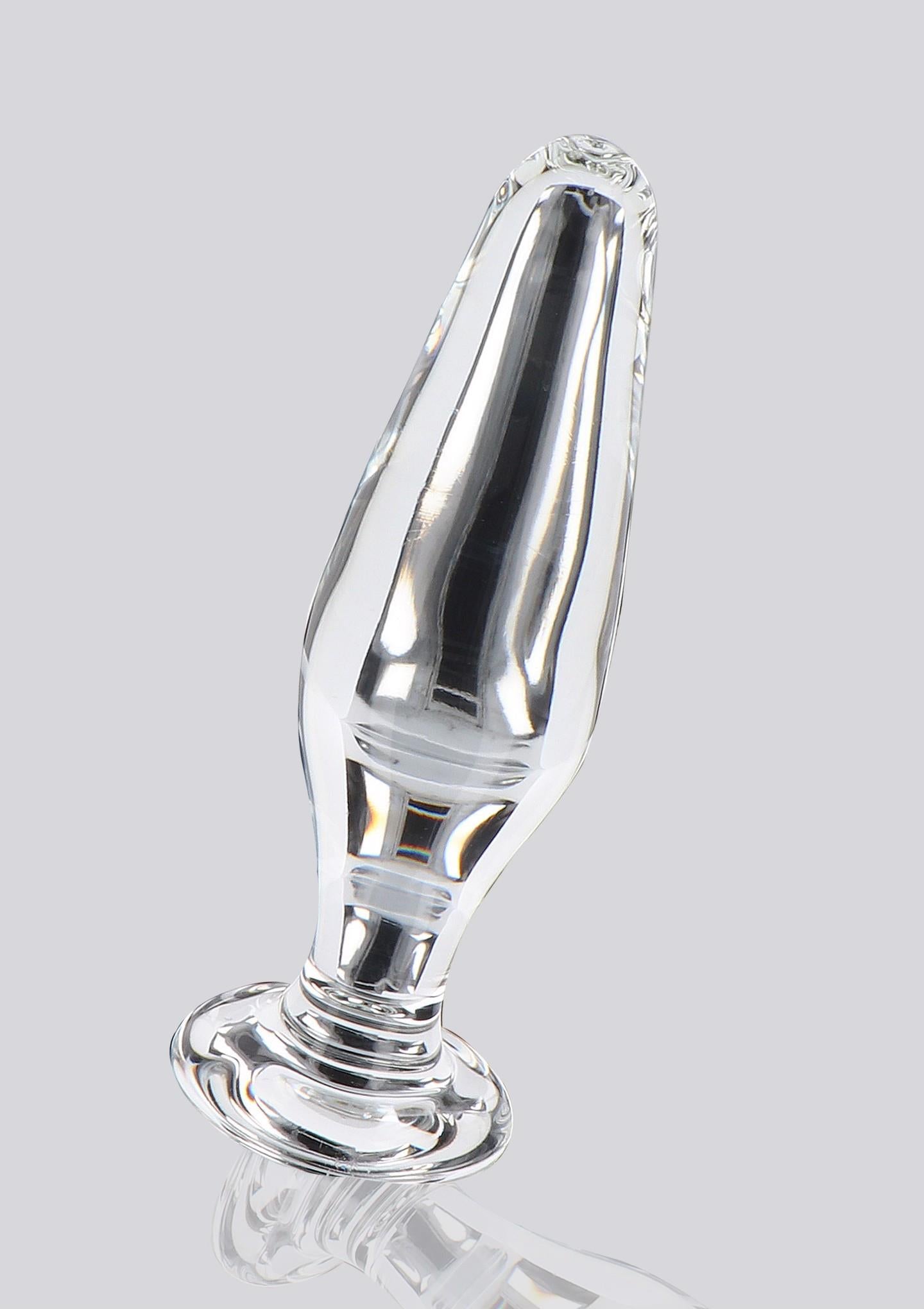 Plug anal din sticlă Star Sparkler ToyJoy, transparent, 12 cm