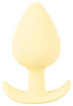 Plug anal Cuties din silicon galben 6,5 cm