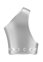 Inel pentru penis Sono No.45 cu curea pentru testicule, TPE transparent