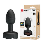 Plug anal vibrant cu LED din silicon Pretty Love Olman, 10 vibrații