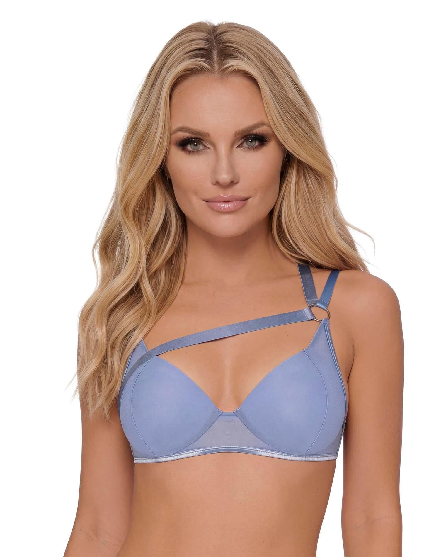 Sutien erotic Shaderi Obsessive, albastru XL/2XL