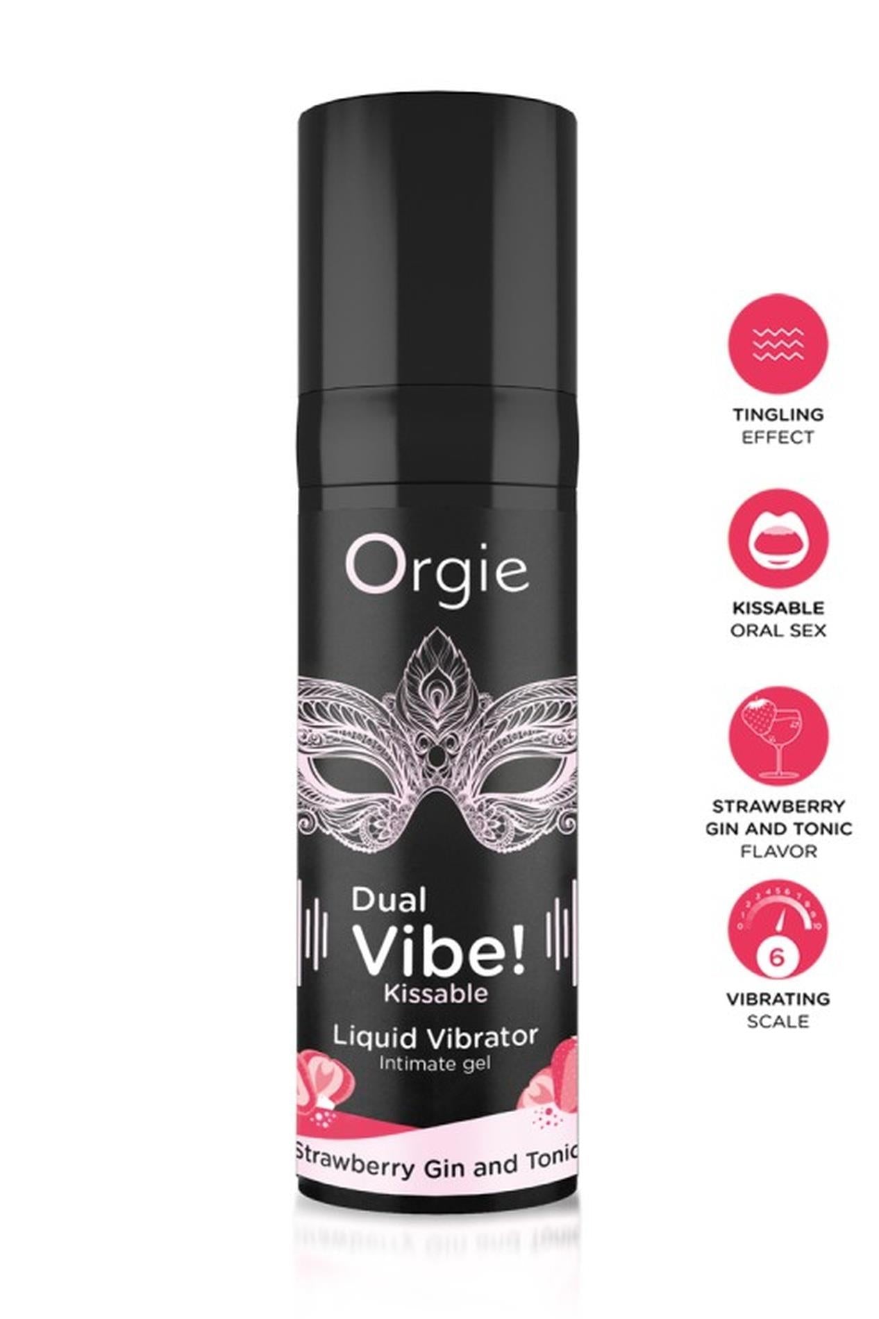 Gel intim vibrant comestibil Orgie Strawberry Gin Tonic