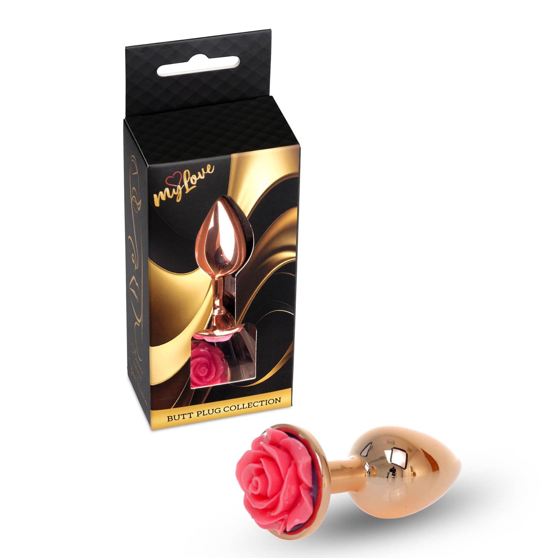 Plug anal MyLove Toys Rose roz 7 cm