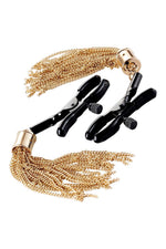 Cleme pentru mameloane Draped Desire Guilty Pleasure cu franjuri aurii