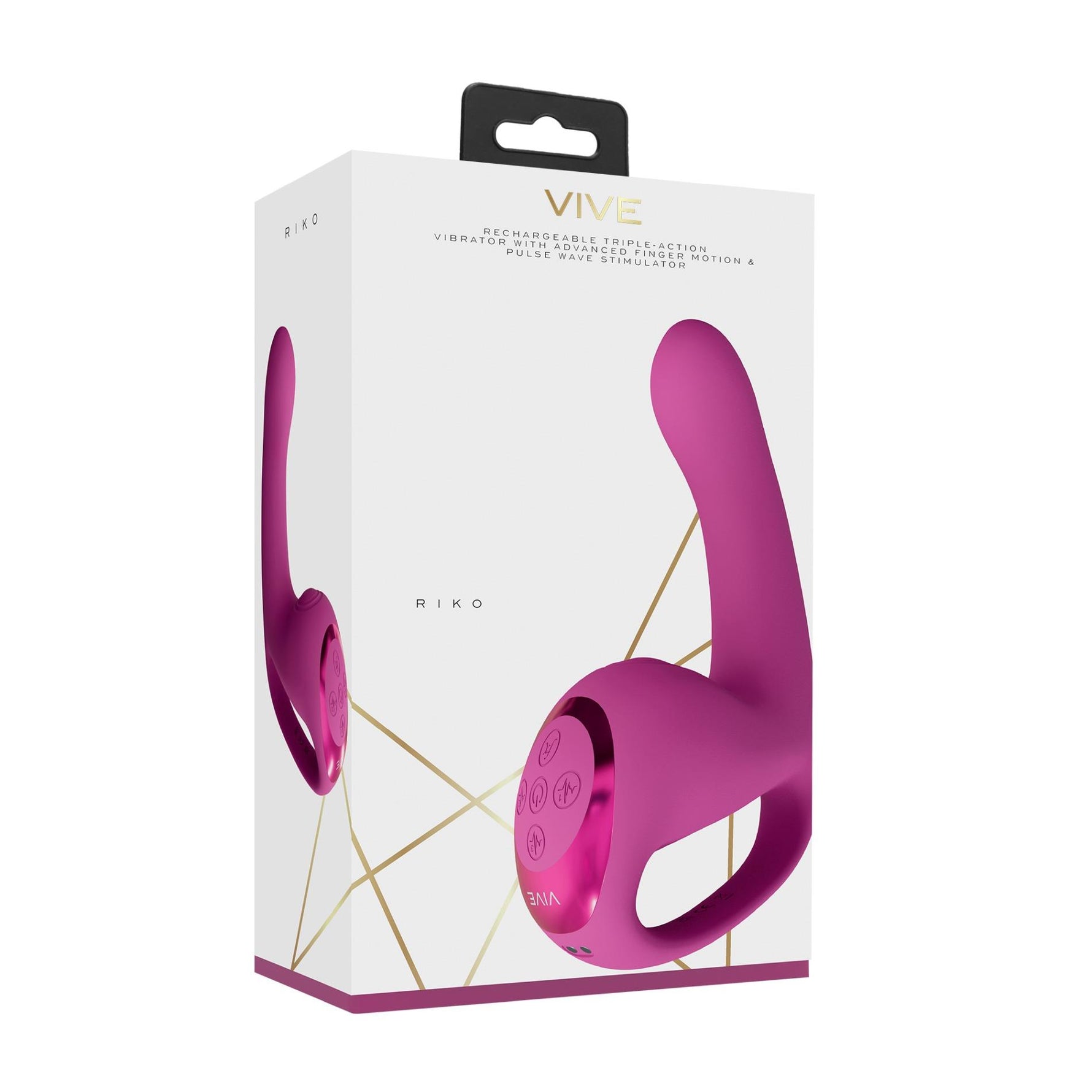 Vibrator USB pentru punct G Vive Riko roz