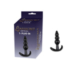 Plug anal Lovesecret T Plug 06 negru 9 cm