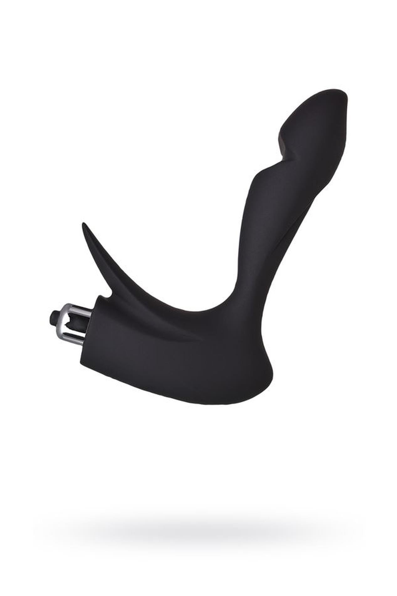 Masaj prostată Erotist din silicon negru 14 cm
