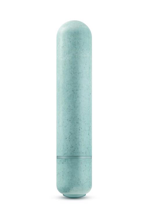 Mini vibrator Gaia Eco Bullet Blush, culoare aqua, PLA, 1.2 cm, AAA