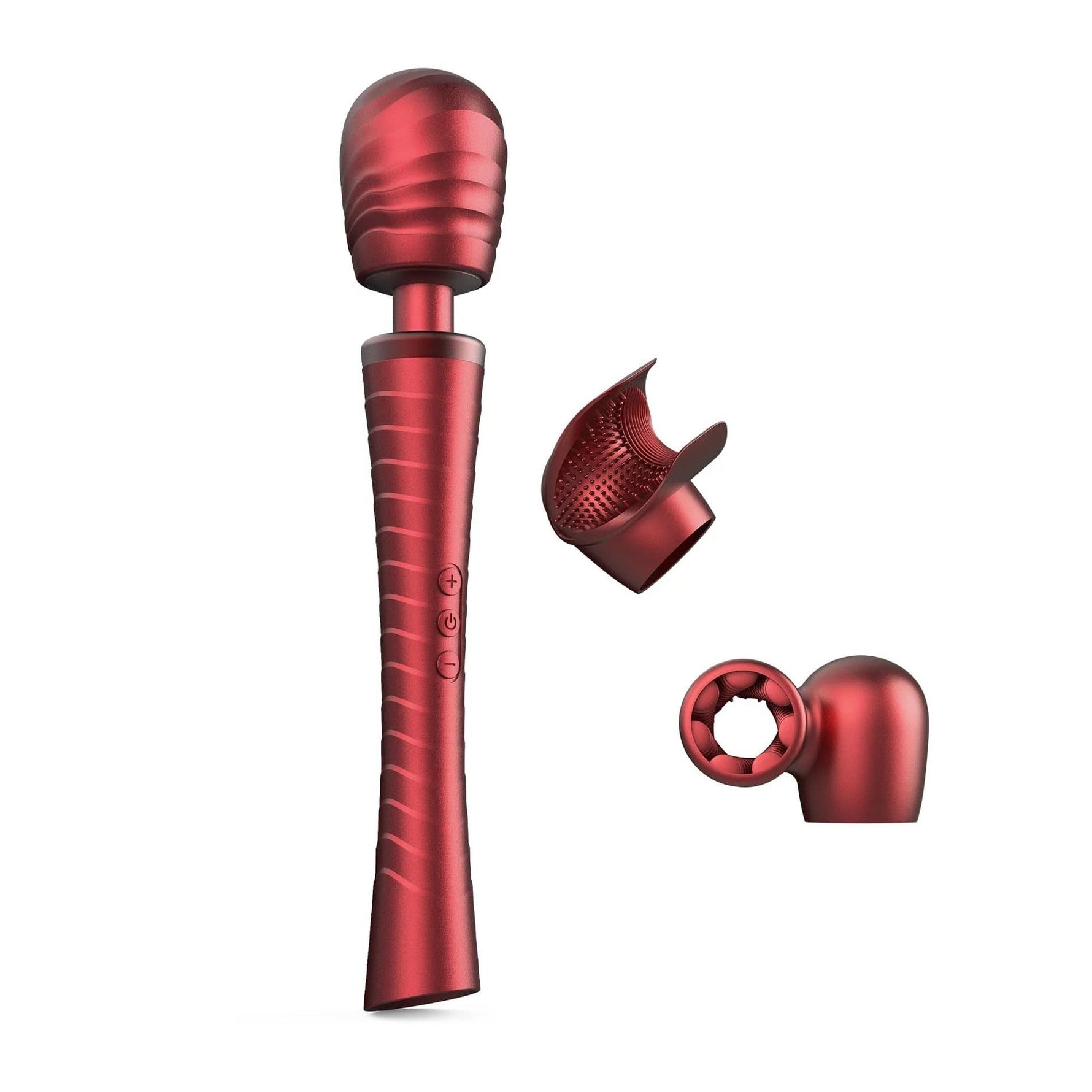 Man.wand Edgy Vibrator Masaj Silicon Roșu 30 cm