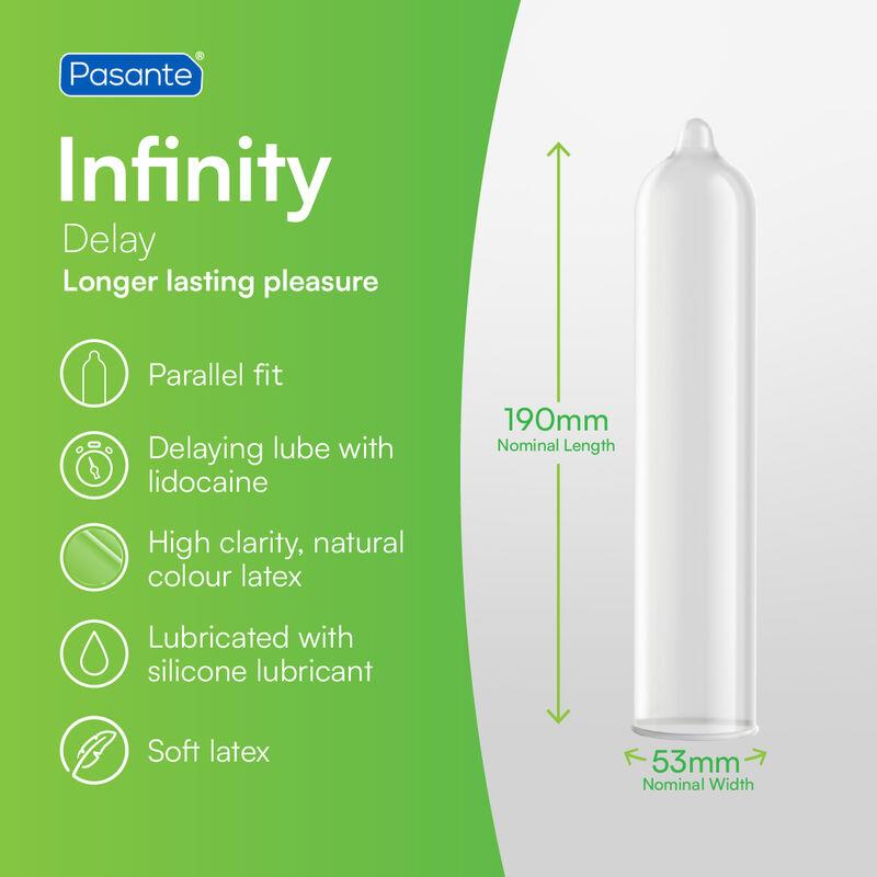 Prezervativ Pasante Infinity X Delay natural 19 cm 1 bucată
