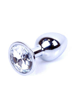 Bijuterii anale din argint cu cristal HeavyFun 7 cm