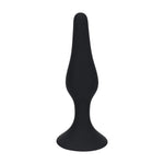 Dop anal Levelz Slim din silicon, M, negru, 11,5 cm