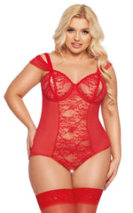Body Dora SoftLine Collection, roșu 3XL