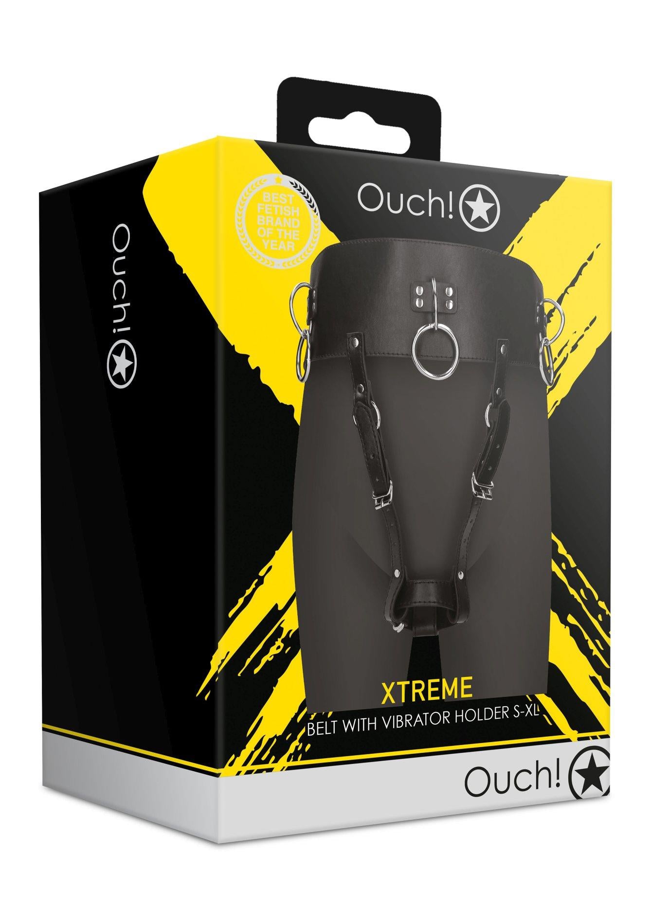 Curea suport vibrator Ouch! Negru PU