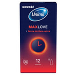 Prezervative Unimil Max Love cu efect de întârziere, 12 buc.