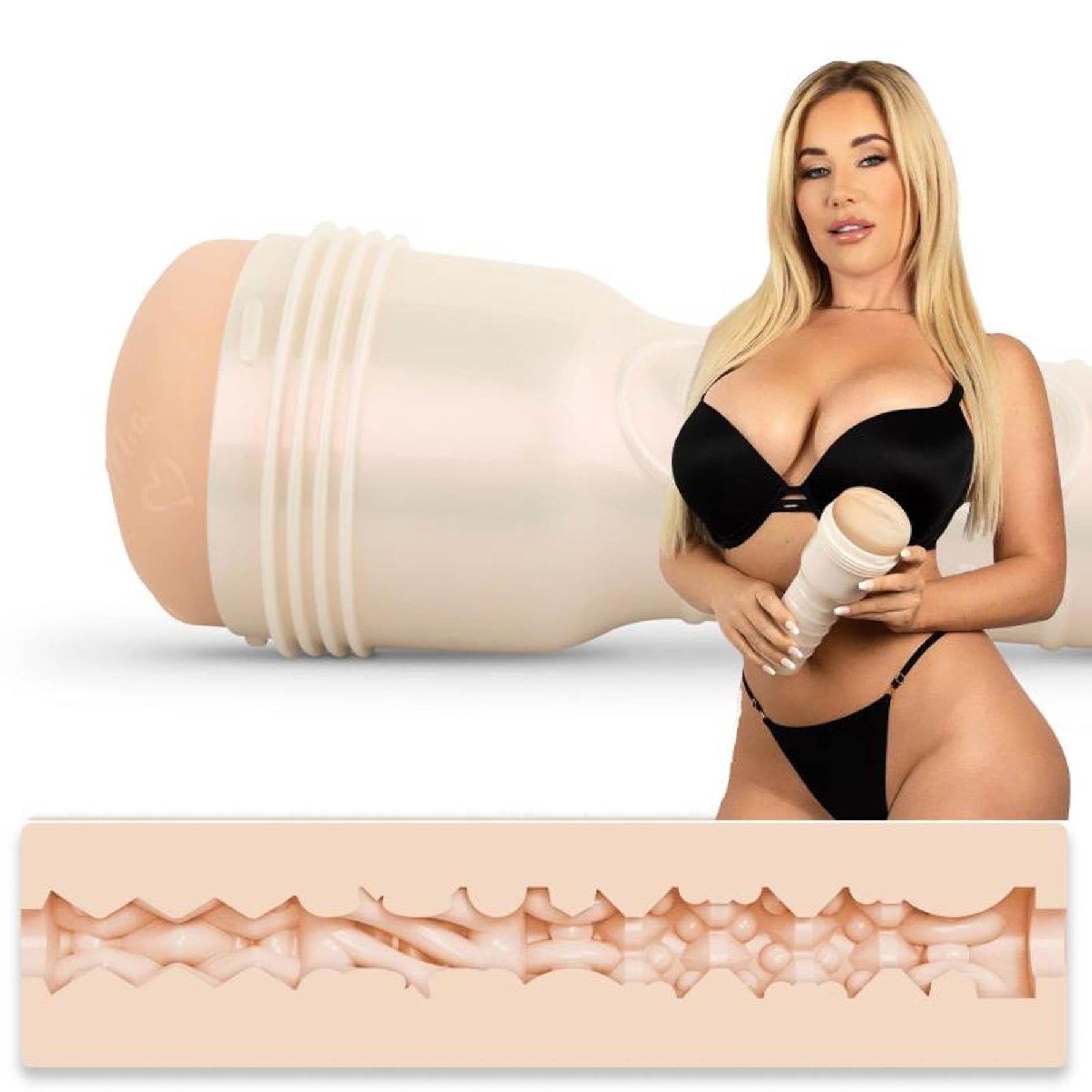 Masturbator realist Fleshlight Savannah Bond bej 25 cm