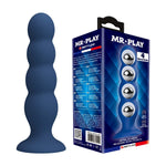 Dop anal din silicon Mr. Play cu 4 bile metalice