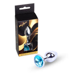 Bijuterii anale argintii MyLove Toys albastru deschis 7 cm