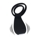 Inel vibrant pentru penis și testicule cu gheară - Negru
