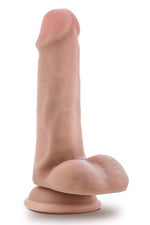 Dildo realist Blush Dr Jeffrey cu testicule bej 16 cm