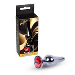 Bijuterii anale din oțel MyLove Toys, argintiu și roșu, 9,5 cm