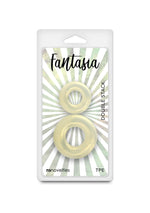 Inel pentru penis Fantasia Double Stack Galben