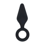 Dop anal din silicon cu buclă Levelz S negru 10cm