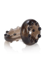 Inel pentru penis Calexotics All Star Black TPE cu inel pentru testicule 5 cm