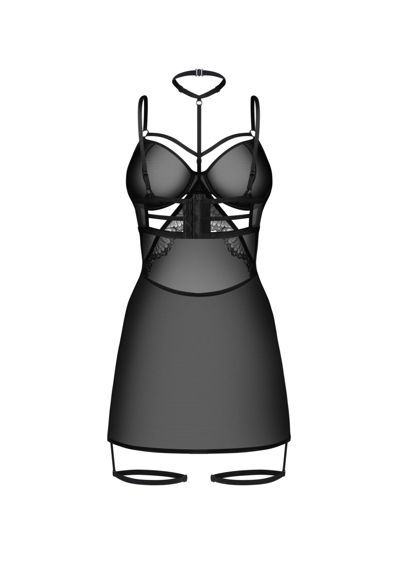 Corset Arrowel Obsessive Negru Transparent L/XL