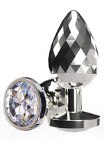 Plug anal ToyJoy Disco Diamond, mare, argintiu
